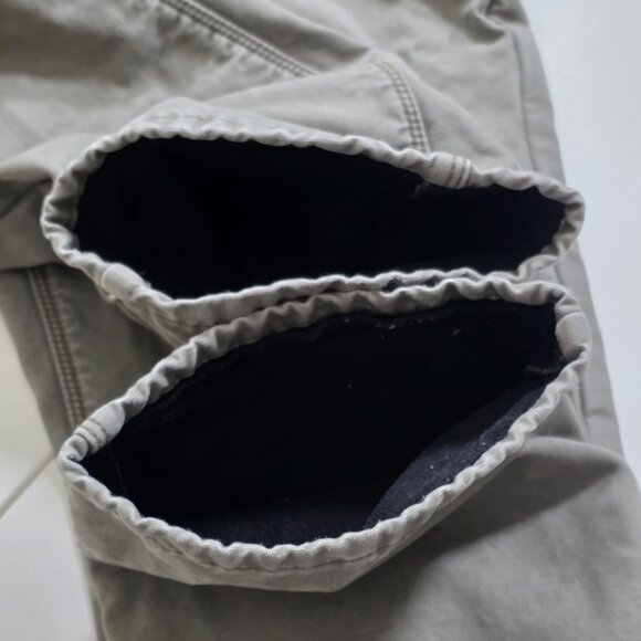 Eddie Bauer Fleece Lined Pants Mens 30x30 (28) Gray Twill Cotton Straight Tech - Picture 14 of 16